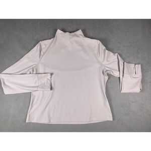 FLX Active Outdoor Mock Neck Open Back Long Sleeve Top Lavender XXL Thumbholes